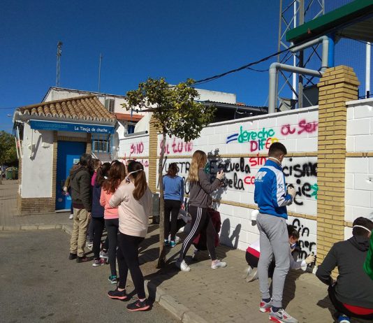 Una pintada por la igualdad