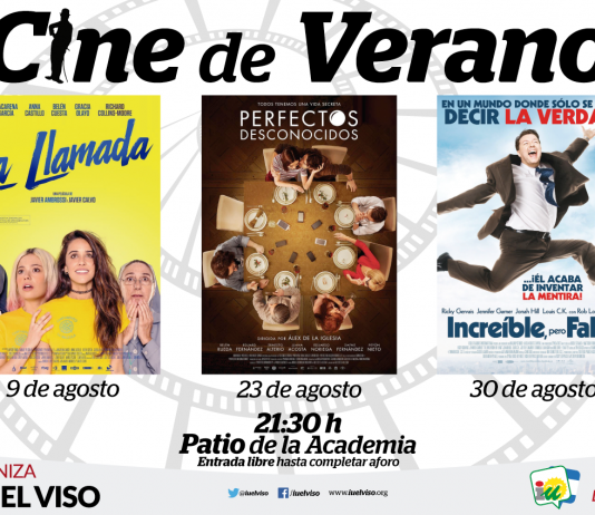 El género de la comedia, protagonista en el cine de verano de IU