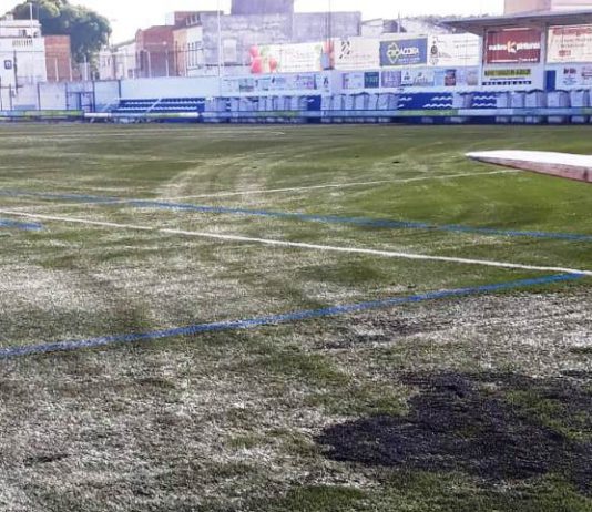El campo de fútbol San Sebastián estrena nuevo césped gracias a una inversión de 140.000 euros