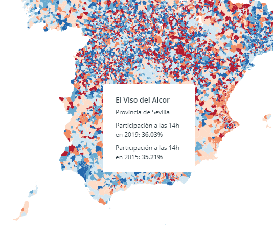 El primer dato del 26M refleja una ligera subida de la participación en El Viso del Alcor