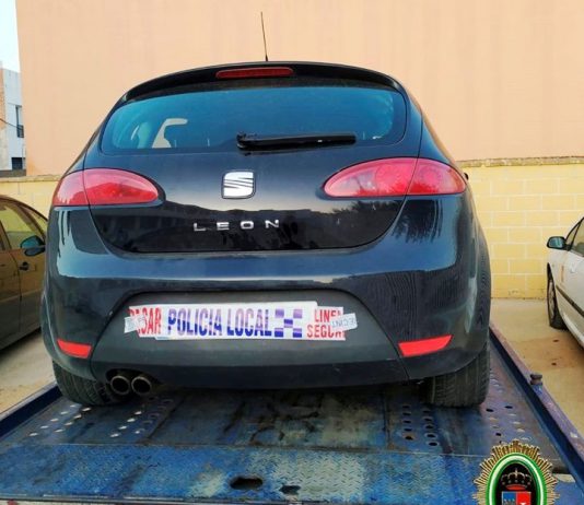 La Policía Local recupera el material robado en una vivienda tras una peligrosa persecución