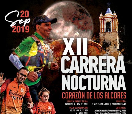 Cortes de tráfico este viernes 20 de septiembre por la XII Carrera Popular Nocturna “Corazón de los Alcores”