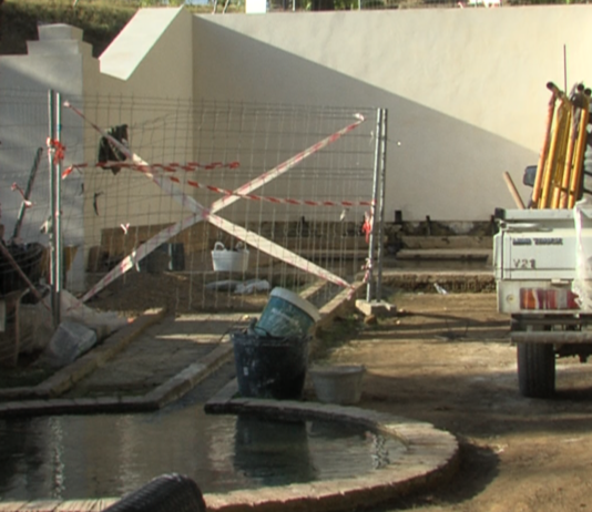 Obras en la Fuente de La Muela para devolverle su aspecto original