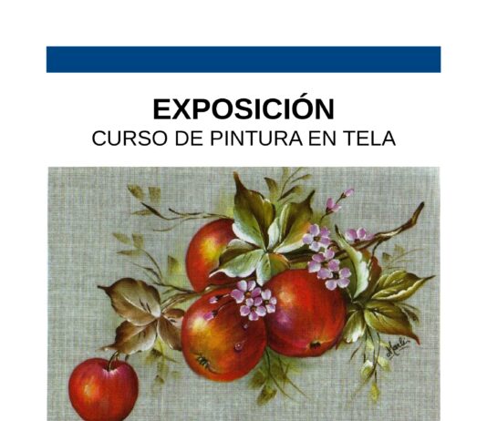 Exposición del curso de pintura en tela del 10 al 13 de octubre