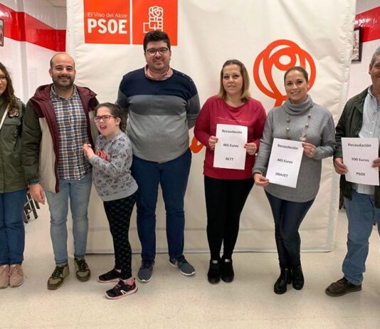 El PSOE dona 930 euros a la lucha contra los síndromes de Rett y Dravet