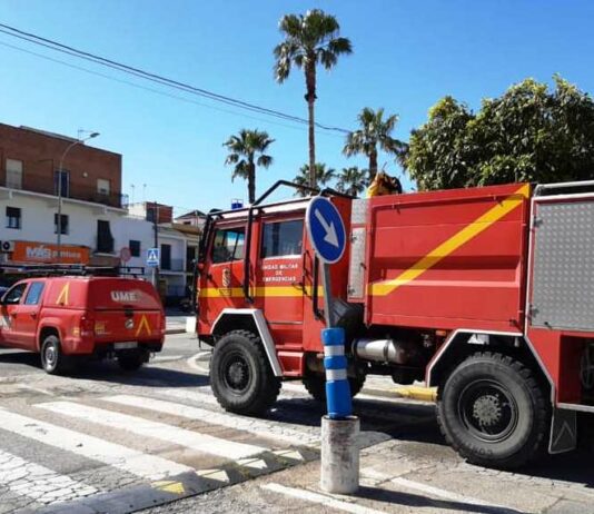 La UME hace escala en El Viso para tareas de prevención