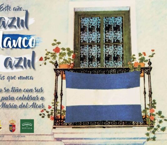 La hermandad de Santa María del Alcor lanza una campaña para engalanar los balcones en las Fiestas Patronales