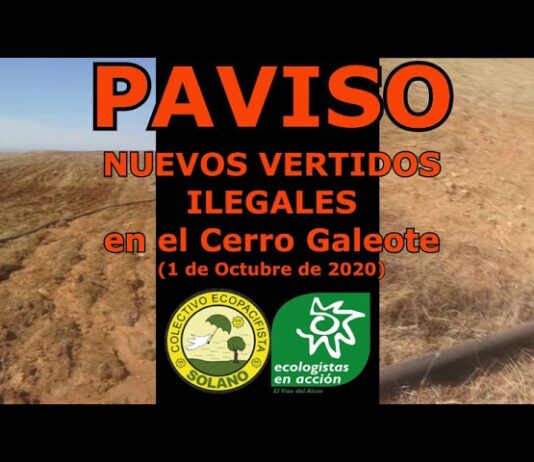 Solano muestra otro vídeo con nuevos «vertidos ilegales» de Paviso