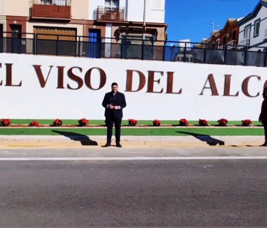 Así ha quedado la entrada a El Viso por carretera de Tocina