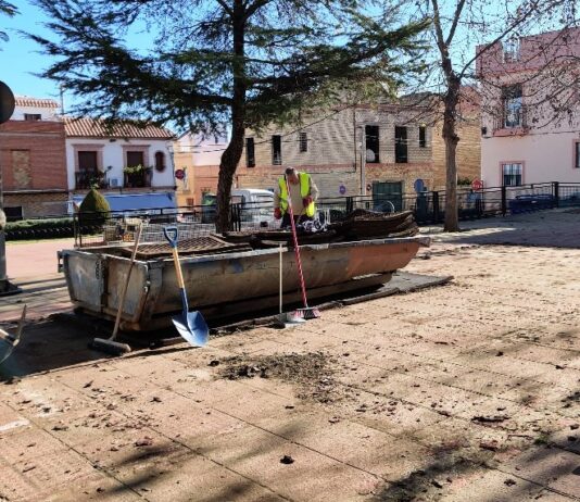 La plaza San Ramón Nonato, en obras