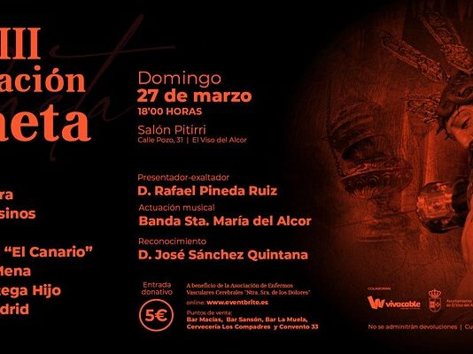La Exaltación de la Saeta, el 27 de marzo y con un carácter benéfico