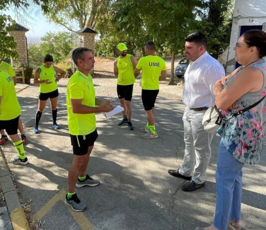 La UME realiza prácticas de orientación en el Parque de la Muela