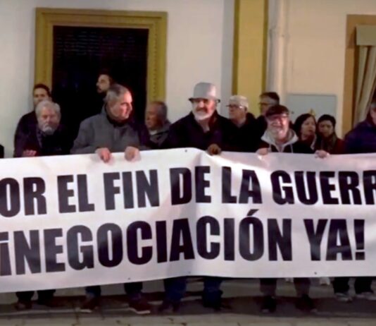 Solano une sus manos contra la Guerra de Ucrania