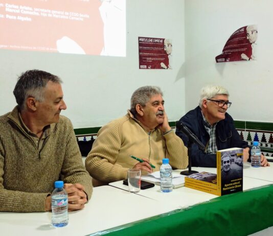 Marcel Camacho presenta en la sede de IU ‘Apuntes sobre el movimiento obrero’, de su padre Marcelino Camacho