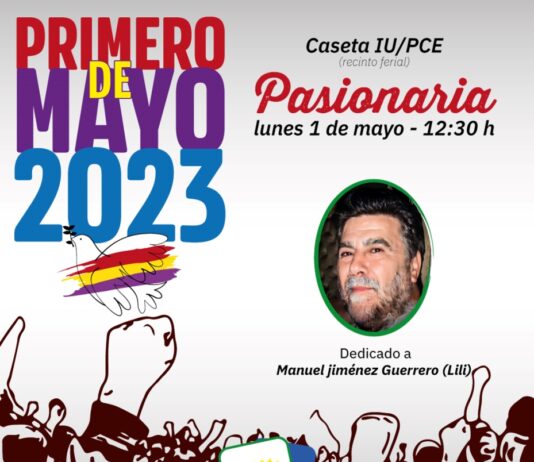 IU dedicará este 1 de mayo a Manuel Jiménez ‘Lili’