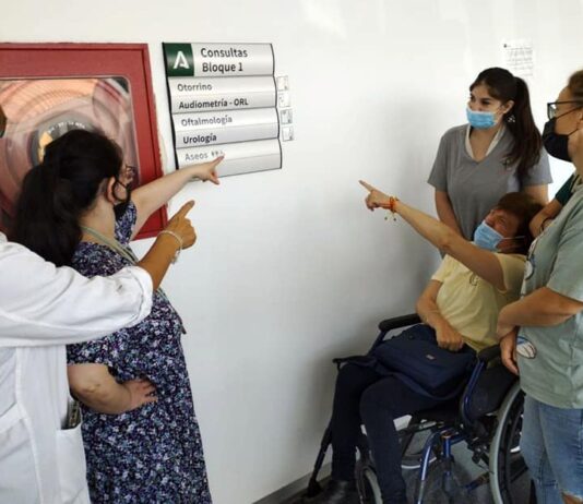 Pictogramas en el CARE para facilitar la información a personas discapacitadas