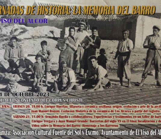‘La memoria del barro’, tema de las Jornadas de Historia que organizan Ayuntamiento y Fuente del Sol