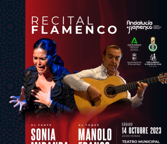 Recital flamenco este sábado de Sonia Miranda con Manolo Franco a la guitarra