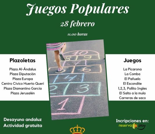 Habrá juegos populares para los más pequeños por el Día de Andalucía