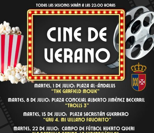 Presentada la programación del Cine de Verano para el mes de julio