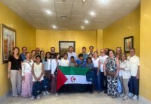 Despedida de los niños saharauis que han pasado el verano en El Viso