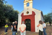 Puesta a punto de los terrenos de Alcaudete para la próxima Romería