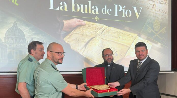 La Guardia Civil recupera en El Viso una bula papal del siglo XVI vinculada a la batalla de Lepanto